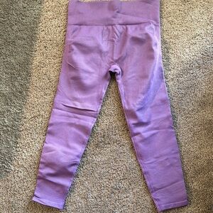 Purple High-Waist Performance Leggings